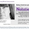 Native American poet and activist Natalie Diaz Jenkins Fine Arts Center Oct. 2 at 7:00 p.m.